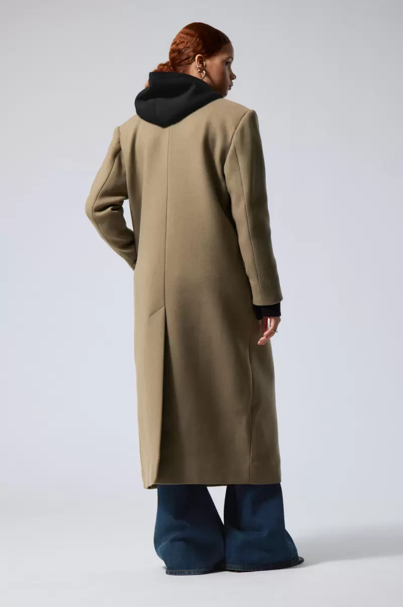 Week Day Damen Jacken & Mäntel Schwarz Markenpositionierung Oversized-Mantel Aus Wollmischung Alex - 3