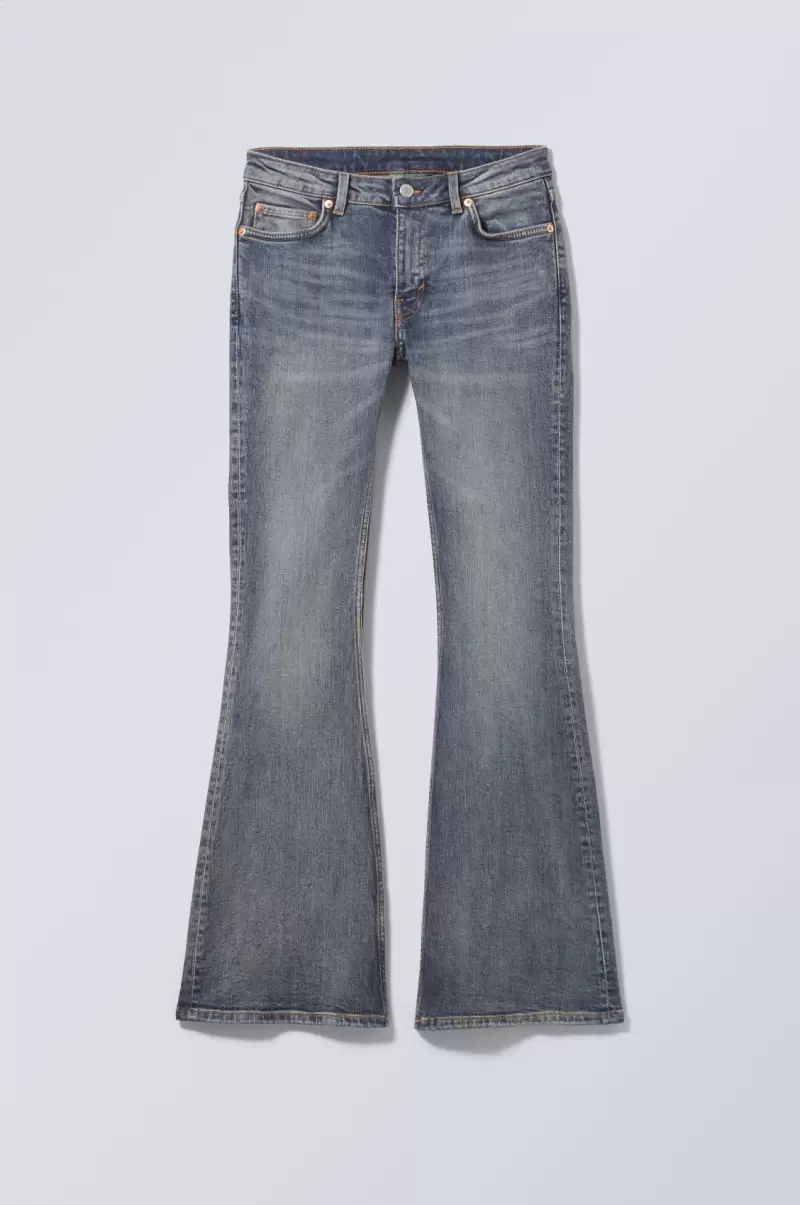 Jeans Low Flared Jeans Flame Geschäft Damen Week Day Desert Rock - 1