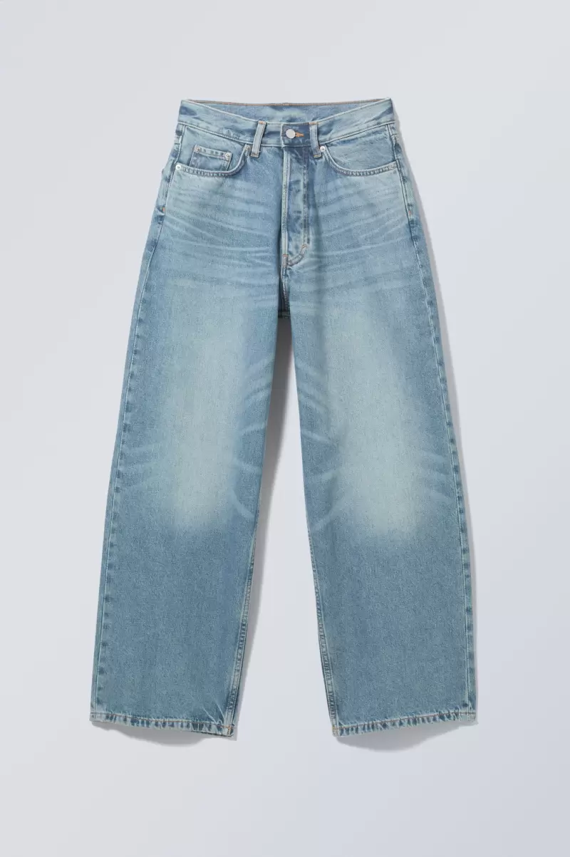 Mondblau Week Day Jeans Lockere Baggy-Jeans Astro 2024 Damen - 4