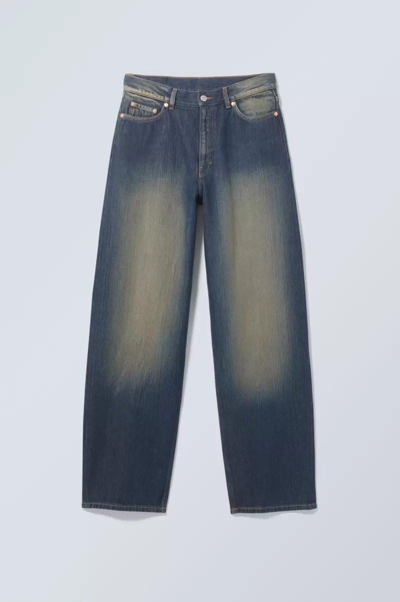 Jeans Rail Jeans Mit Mittelhohem Bund Und Geradem Bein Seventeen-Blau Bestellen Damen Week Day - 1