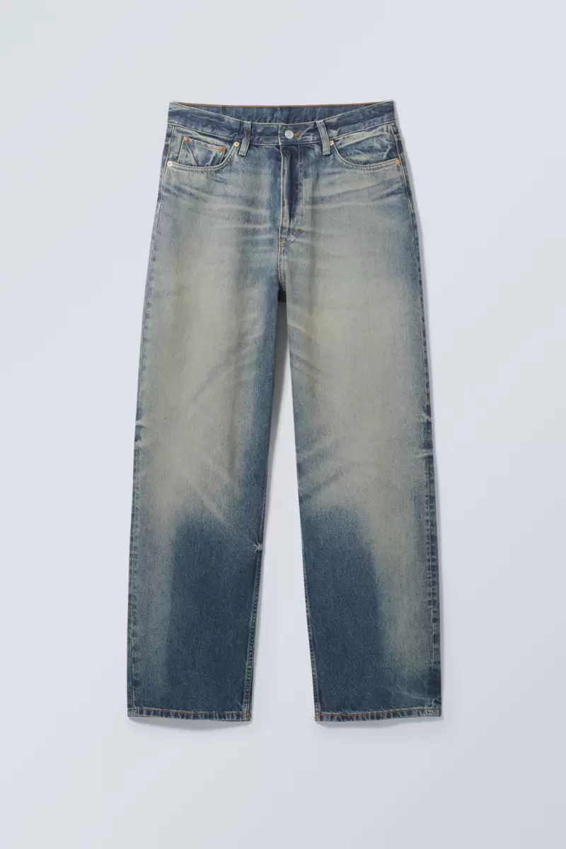 Week Day 90Er-Jahre-Blau Locker Geschnittene Jeans Galaxy Damen Jeans Leistung - 4