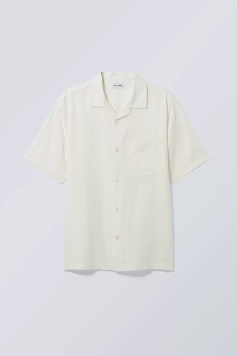 Herren Dunkelblau Week Day Produktstandard Lockeres Resort-Kurzarmhemd Hemden - 2