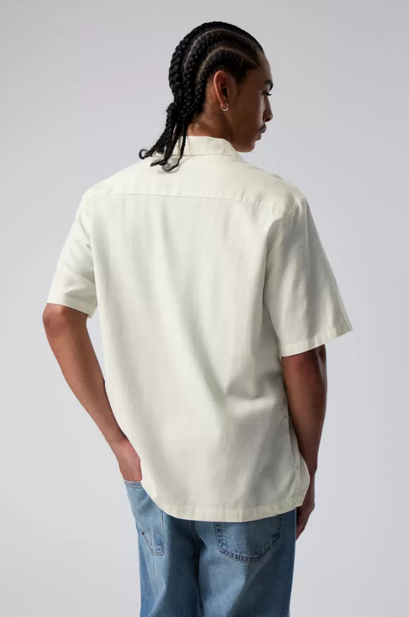 Herren Dunkelblau Week Day Produktstandard Lockeres Resort-Kurzarmhemd Hemden - 3