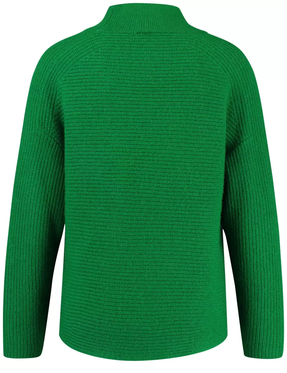 Pullover Bright Green Pullover Aus Strick-Mix Und Kaschmiranteil Samoon Taifun Gerry Weber Damen - 2