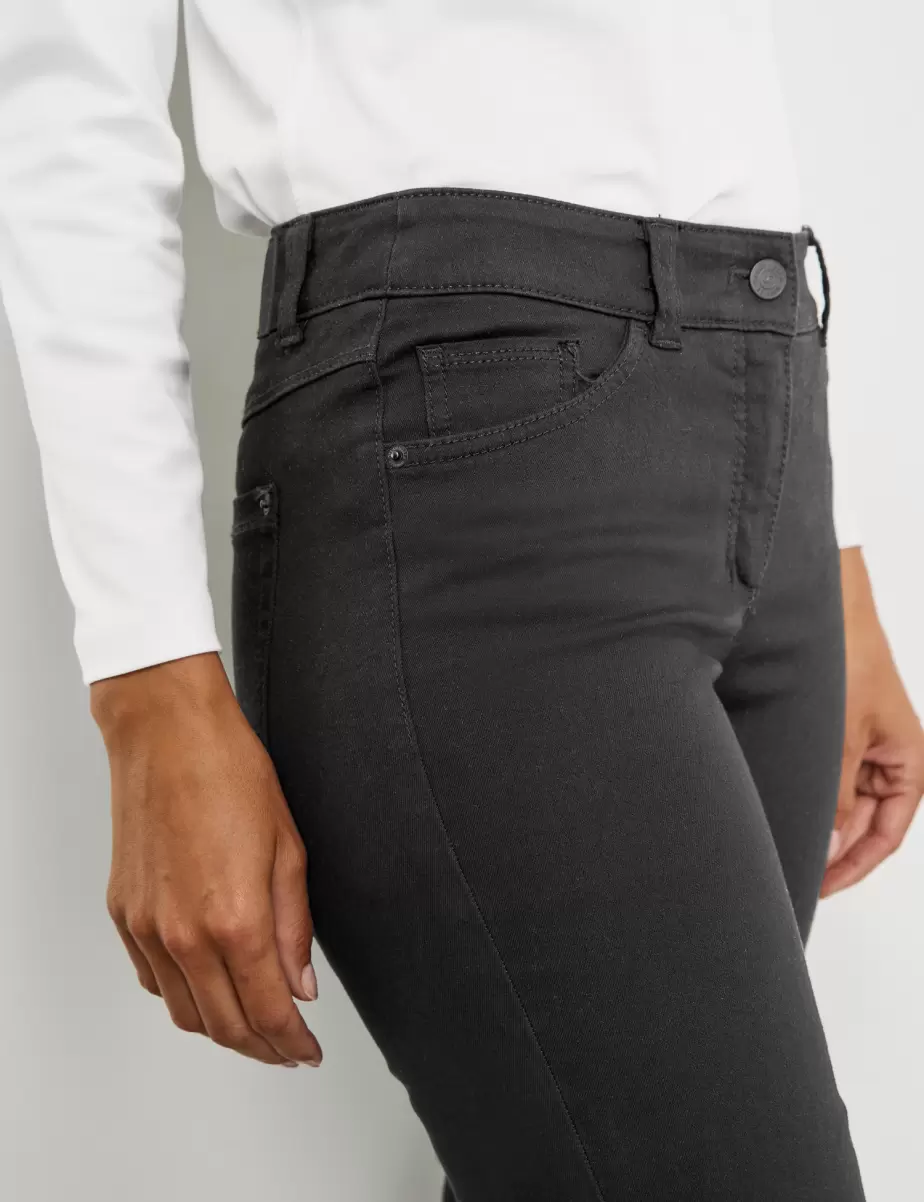 Jeans Damen Black Black Denim 5-Pocket Jeans Best4Me Slimfit Samoon Taifun Gerry Weber - 3