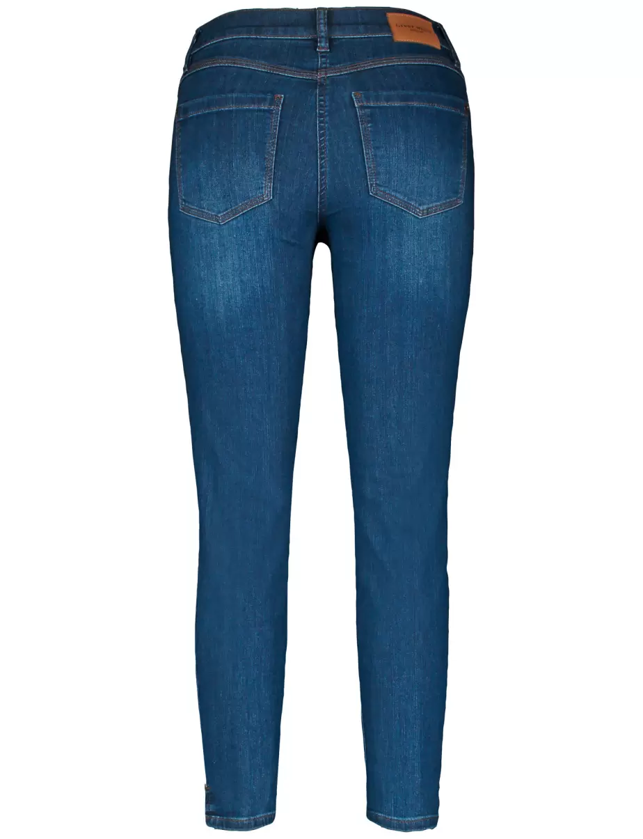 Jeans Dark Blue Denim Mit Use Damen Samoon Taifun Gerry Weber 5-Pocket Jeans Best4Me Cropped - 2