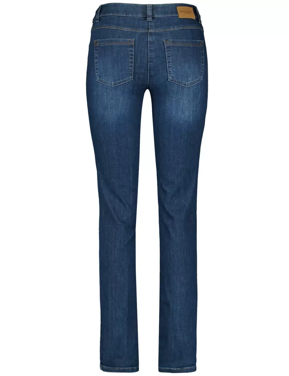 Blue Denim Damen 5-Pocket Jeans Best4Me Slimfit Kurzgröße Samoon Taifun Gerry Weber Jeans - 2