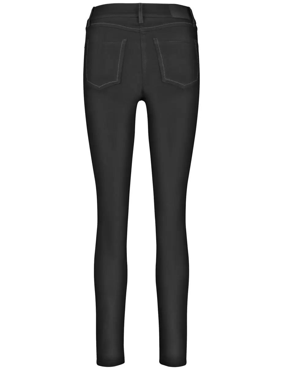 Damen Samoon Taifun Gerry Weber Jeans 5-Pocket Jeans Best4Me Skinny Black Black Denim - 2