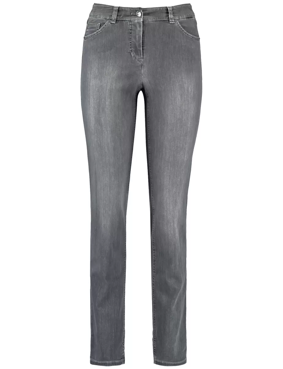Anthra Denim Mit Use Jeans Damen Samoon Taifun Gerry Weber 5-Pocket Jeans Best4Me Slimfit Kurzgröße - 1