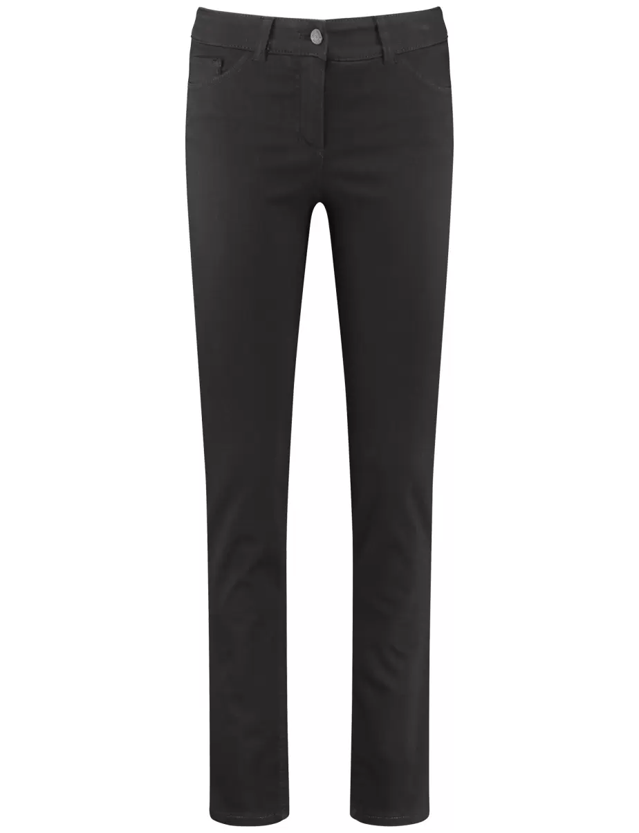 Samoon Taifun Gerry Weber Jeans Black Black Denim Damen 5-Pocket Jeans Best4Me Slim Fit - 1