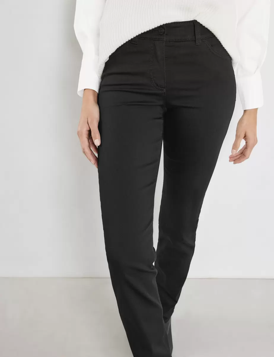 Samoon Taifun Gerry Weber Jeans Black Black Denim Damen 5-Pocket Jeans Best4Me Slim Fit - 3
