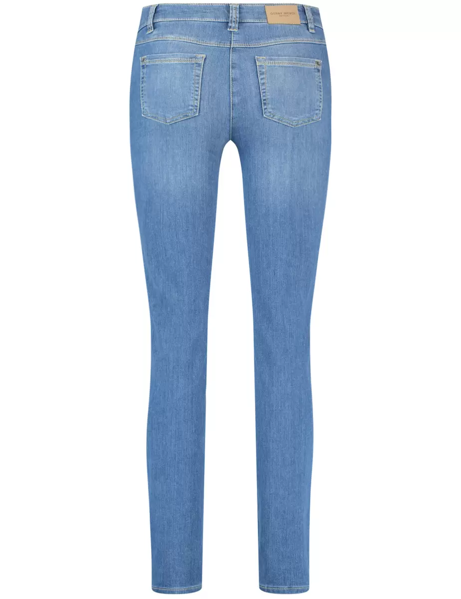 Blue Denim Mit Use Samoon Taifun Gerry Weber 5-Pocket Hose Best4Me Slim Fit Jeans Damen - 2