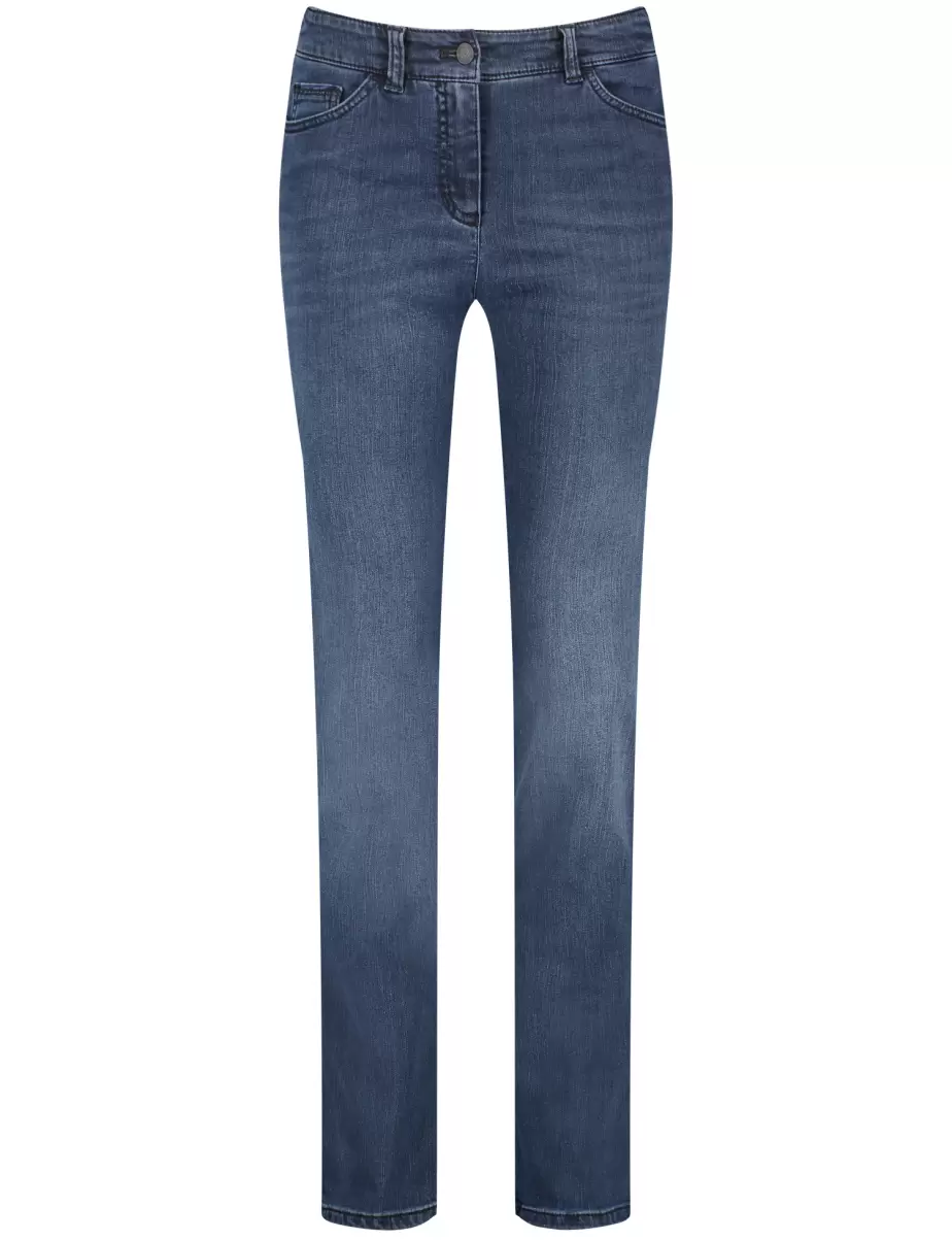 Jeans Damen Black Blue Mit Use 5-Pocket Hose Best4Me Slim Fit Kurzgröße Samoon Taifun Gerry Weber - 1