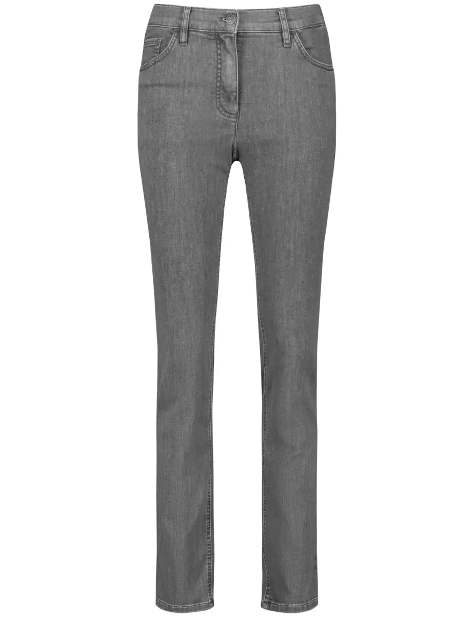 Jeans Damen Grey Denim 5-Pocket Jeans Slim Fit Samoon Taifun Gerry Weber - 1