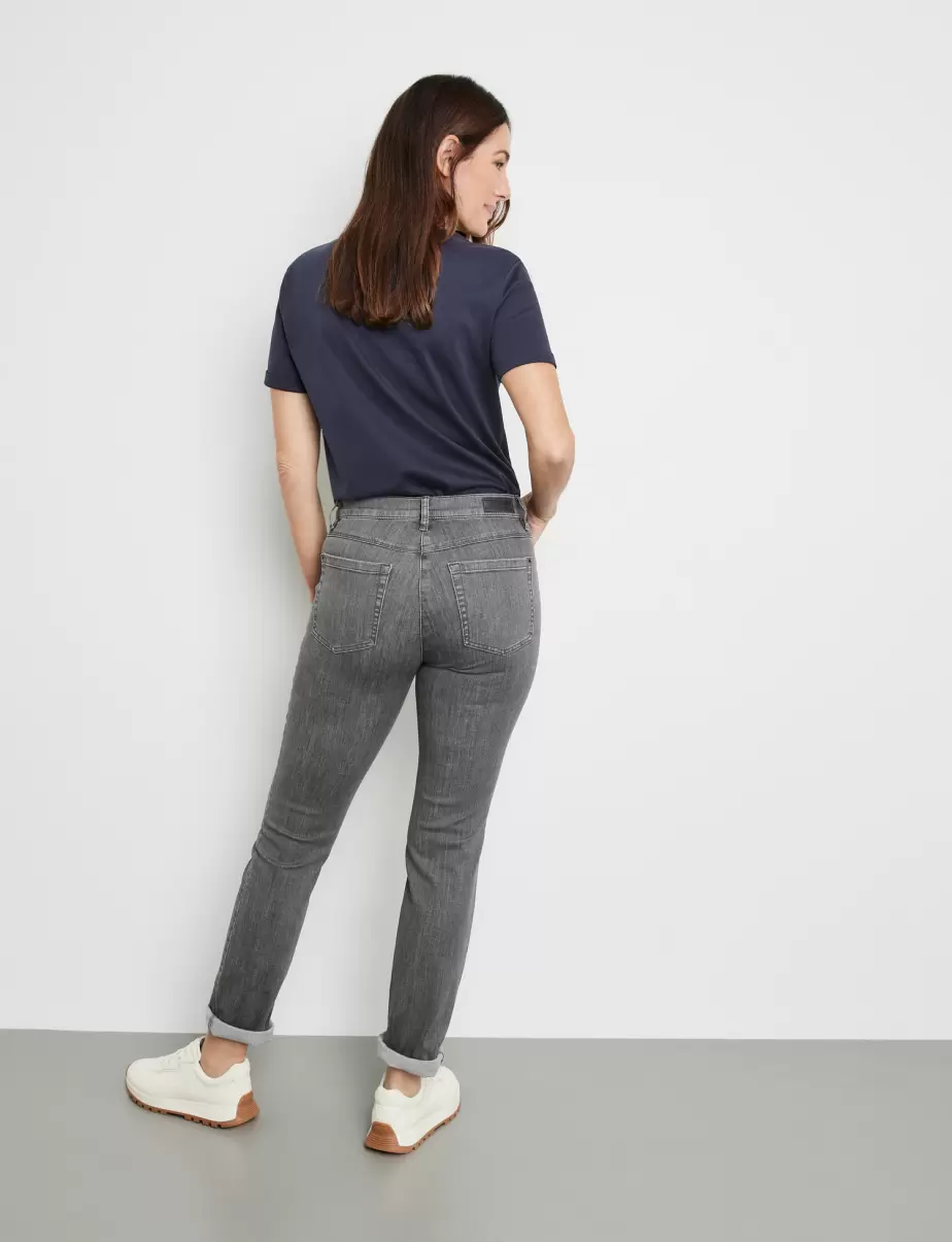 Jeans Damen Grey Denim 5-Pocket Jeans Slim Fit Samoon Taifun Gerry Weber - 4