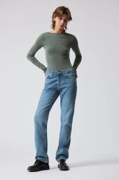 Jeans Damen Week Day Harper Jeans Pin Mit Geradem Bein Preisänderung