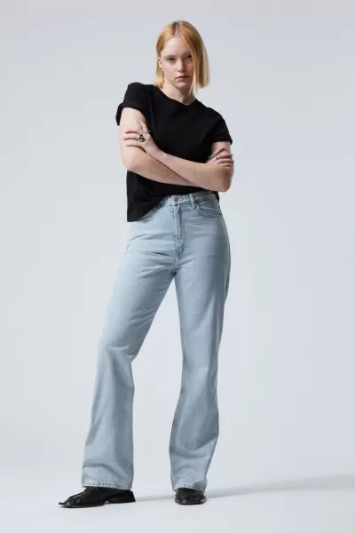 Damen Schwarz Produkt Jeans Rowe Mit Extrahohem Bund Week Day Jeans