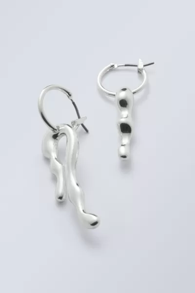 Accessoires Damen Week Day Hoop-Ohrringe Millie Verbraucher Silber