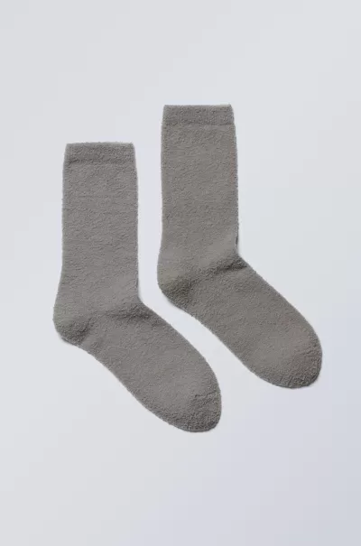 Kuschelige Socken Damen Dunkles Türkis Produktqualitätskontrolle Week Day Socken