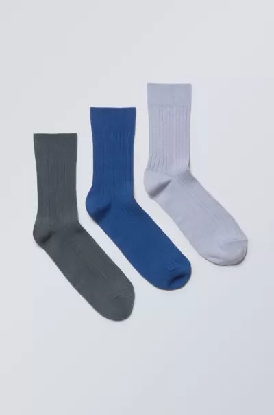 Week Day Damen Produktqualitätsmanagement Weiß Socken 3Er Pack Socken Selma