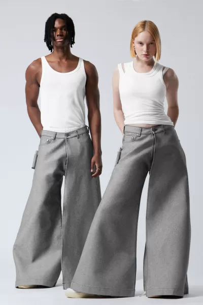 Sicherheit Neu Im Shop Unifrom™ + Weekday Limited Edition Folder Jeans Week Day Herren Zwei Grautöne