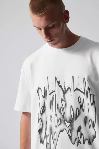 Liquid Dance Modell T-Shirts & Tops Oversized-T-Shirt Mit Grafikprint Herren Week Day
