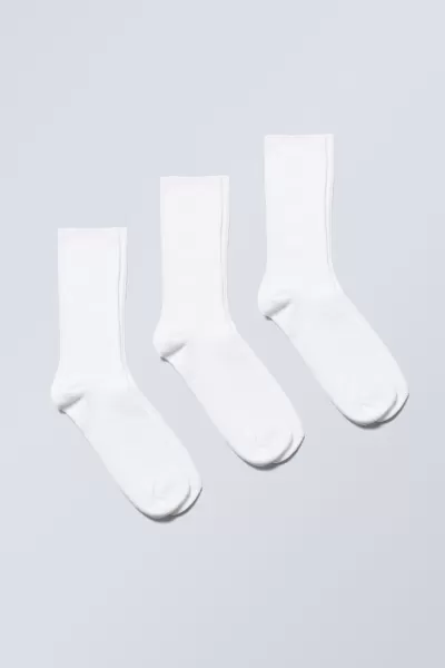 Week Day 3Er-Pack Socken Noah Weiß Herren Produktstrategie Socken